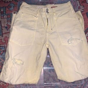 Pilcro, Anthropologie, the Wanderer, Butter Yellow Denim Pants